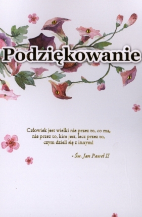 Karnet HM-200-899 Podziękowanie