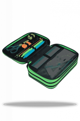 Coolpack, Piórnik potrójny z wyposażeniem Jumper 3 - Game Over Gradient Green (F067969)