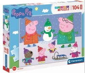 Clementoni, puzzle Maxi 104: Świnka Peppa (23752)