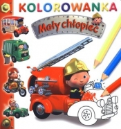 Mały chłopiec Wóz strażacki Kolorowanka
