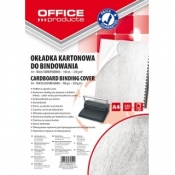 Okładki do bindowania Office Products A4 kartonowa 100 sztuk biała/skóropodobna (Nr 20232525-14)