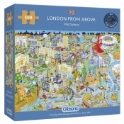Gibsons, Puzzle 500: Widok z góry na Londyn (G3052) - Phil Dobson