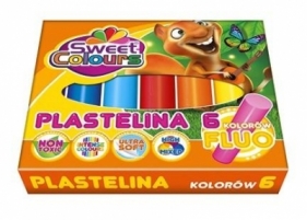 Plastelina fluo 6 kolorów