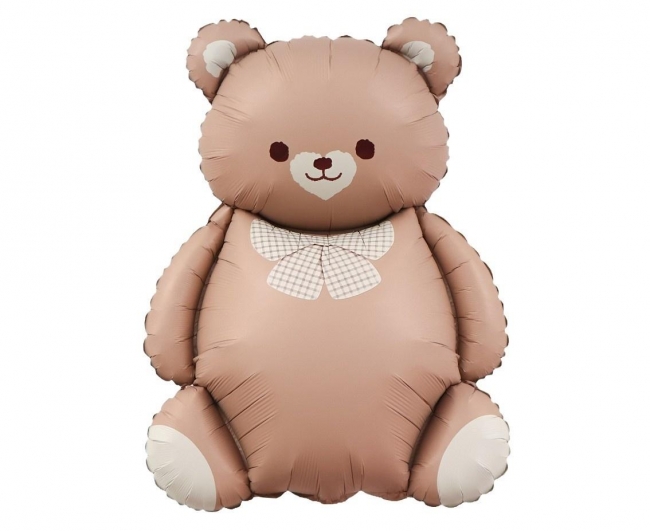 <img src='https://webimage.pl/pics/525/2/d5906639422525.jpg' style='height:440px' /> Balon foliowy Miś z kokardką 65x47cm