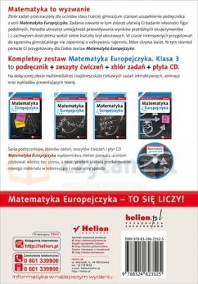 Matematyka Europejczyka 3 Zbiór zadań z płytą CD - Ewa Madziąg, Małgorzata Muchowska