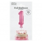 Balon foliowy Godan różowy 13 cm cyfra 1 (BC-5ROI)