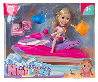 <img src='https://webimage.pl/pics/525/4/d5902496214525Q12096.jpg' style='height:440px' /> Lalka na skuterze wodnym z akcesoriami