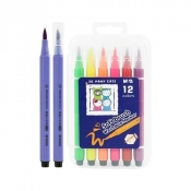 Pisaki pędzelkowe Soft Brush, 12 kolorów