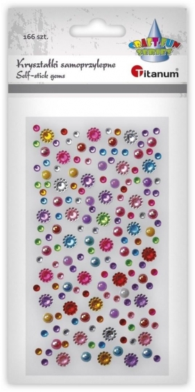 Kryształki samoprzylepne mix 166szt