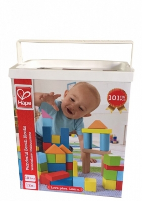 Klocki w wiaderku z sorterem 101 sztuk (8247)