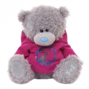 Miś 22 cm w bluzie z kapturem Just For You - <br />