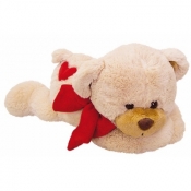 Miś leżący z serduszkiem 55 cm (10153)