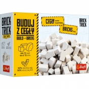 Brick Trick - Buduj z cegły, białe, 70 sztuk (61152)