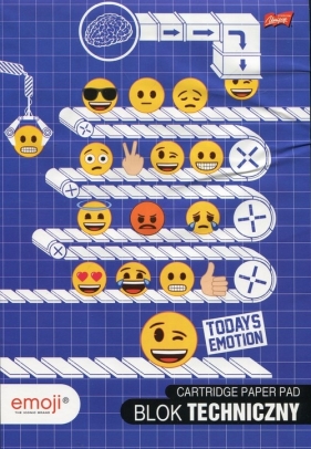 Blok techniczny A4 Emoji 10 kartek 10 sztuk