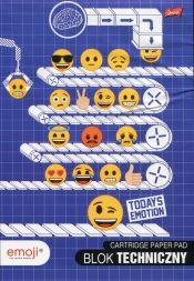 Blok techniczny A4 Emoji 10 kartek 10 sztuk