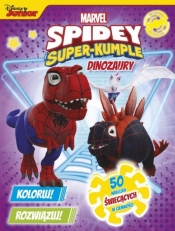 Koloruj! Rozwiązuj! 50 naklejek świecących w ciemności. Dinozaury. Marvel Spidey i Super-kumple - Opracowanie zbiorowe