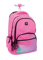 Plecak na kółkach 25 L SUNSET różowy