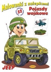 Malowanki z nalepkami - Pojazdy wojskowe Jeep - Błędowski Ernest