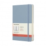 Kalendarz dzienny Moleskine 12M L 2019, twarda oprawa, cinder blue