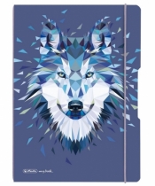 Notatnik PP my.book Flex A4/2x40k linia, kratka - Wolf
