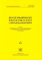 Ruch prawniczy ekonomiczny i socjologiczny 3/2014 - <br />