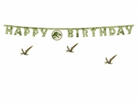 Baner Happy Birthday Jurassic World 45x165cm