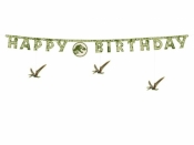 Baner Happy Birthday Jurassic World 45x165cm