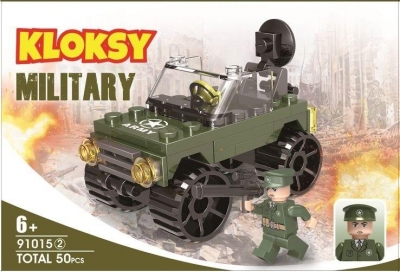 Klocki Kloksy - Armia samochód wojskowy 50 el. (91015)