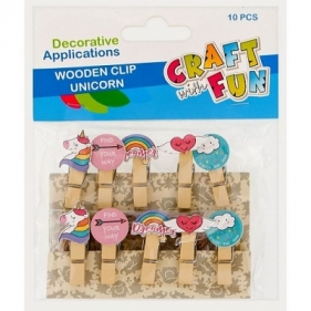 Ozdoba drewniana Craft with Fun spinacz (439345)