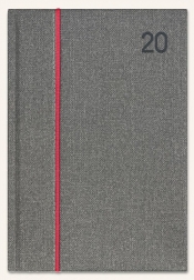 Kalendarz książkowy B5 Classic 2020 szara juta