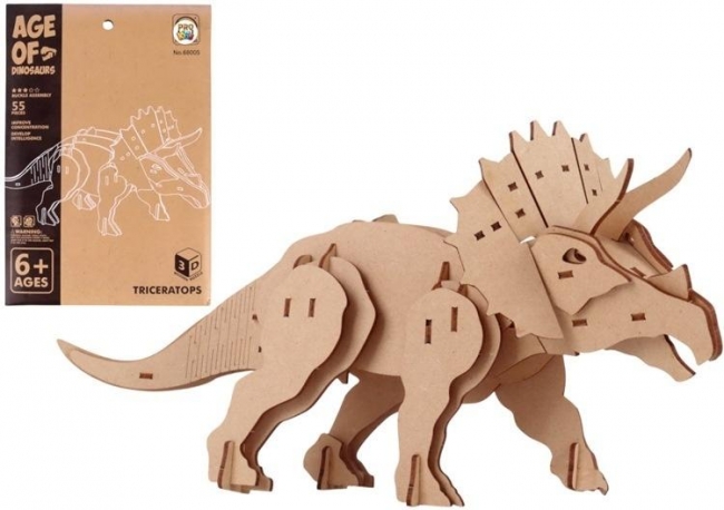<img src='https://webimage.pl/pics/527/2/d5903943012527.jpg' style='height:440px' /> Puzzle drewniane 3D Dinozaur Triceratops