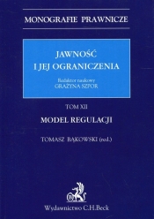 Jawność i jej ograniczenia Tom 12 Model regulacji