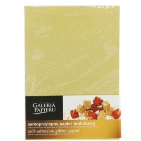 Etykieta samoprzylepna Galeria Papieru brokatowy złoty (254010)
