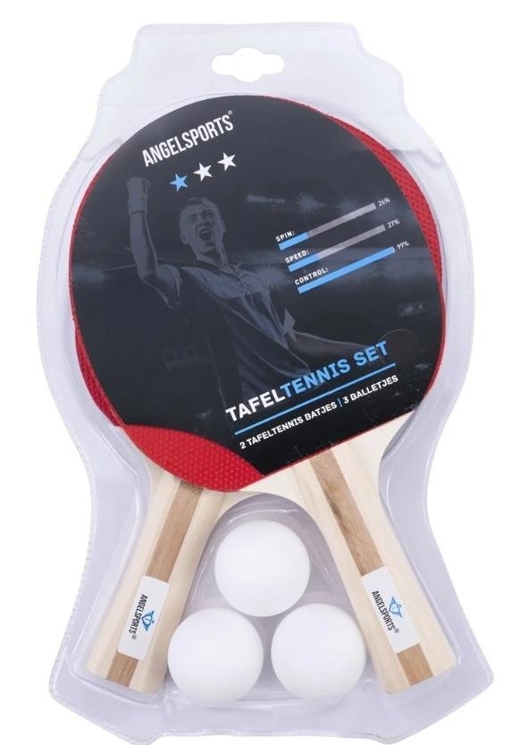 Zestaw do Ping Ponga 2 rakietki 3 piłeczki