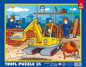 Puzzle ramkowe 25 Na budowie (31052) - <br />