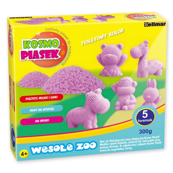 SELLMAR Kosmo piasek, wesołe zoo (KP300)