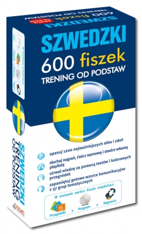 Szwedzki 600 fiszek Trening od podstaw + CD