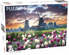 Puzzle 500: Old Mills and Tulips