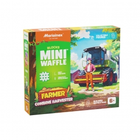 Klocki Waffle mini Farmer - Kombajn, 60 elementów (907528)