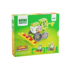 Klocki Waffle mini Farmer - Kombajn, 60 elementów (907528)