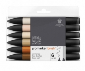 Zestaw pisaków Promarker Winsor & Newton - Skin Tones, 6 kolorów