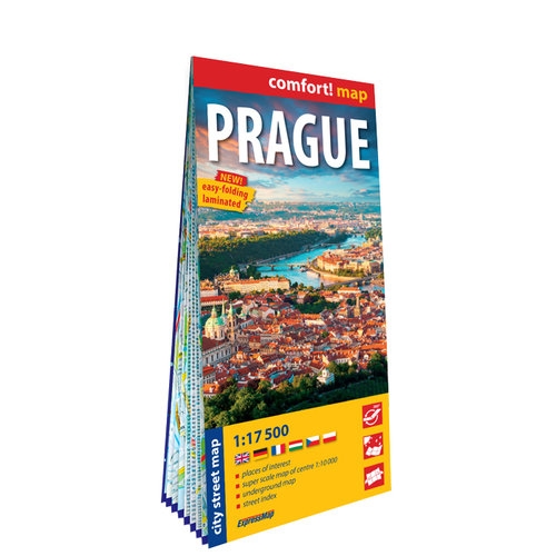 Praga (Prague) laminowany plan miasta 1:17 500