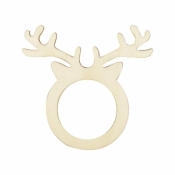 Świąteczne obrączki na serwetki - Reniferki, 4szt (BN1529)