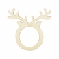 Świąteczne obrączki na serwetki - Reniferki, 4szt (BN1529)