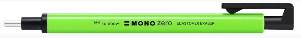 Precyzyjna gumka MONO zero okrągła neon green
