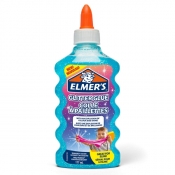 Elmer's klej brokatowy, niebieski, zmywalny i przyjazny dzieciom, 177 ml - doskonały do Slime (2077252)