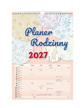 Kalendarz 2027 miesięczny - Rodzinny Planer