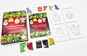 Piaskowe Malowanki – Ozdoby na Choinkę: Ciastek