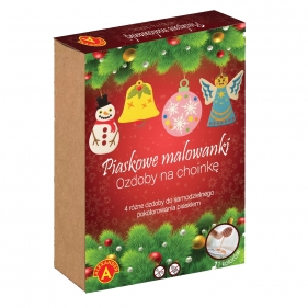 Piaskowe Malowanki – Ozdoby na Choinkę: Ciastek