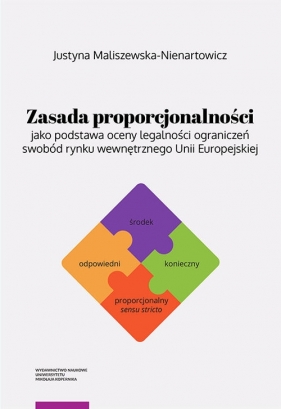 Zasada proporcjonalności jako podstawa oceny legalności ograniczeń swobód rynku wewnętrznego Unii Europejskiej - Maliszewska-Nienartowicz Justyna